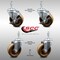 Service Caster 4 Inch SS High Temp Phenolic Swivel 10mm Threaded Stem Caster Brakes, 2PK SCC-SSTS20S414-PHSHT-M1015-2-TLB-2 - alternate 1